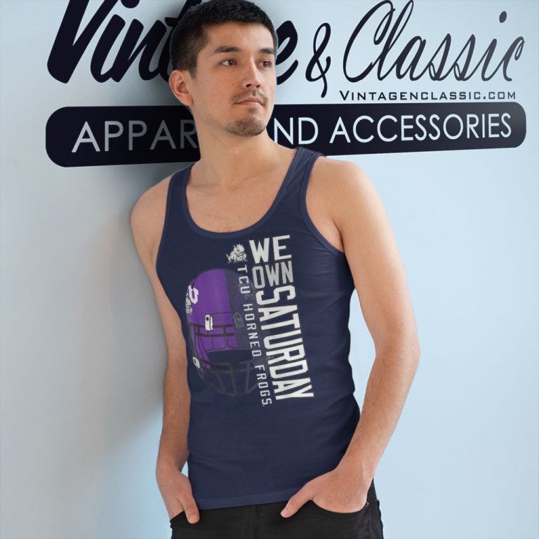 Tcu Horned Frogs Football Saturdays Tank Top Racerback Tcu Horned Frogs Football Saturdays Tank Top Racerback