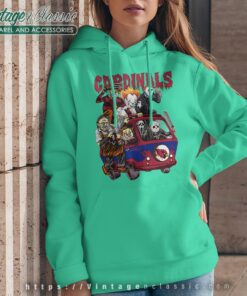 Team Horror Movies Characters Halloween Arizona Cardinals Shirt Hoodie