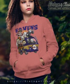 Team Horror Movies Characters Halloween Baltimore Ravens Shirt Hoodie
