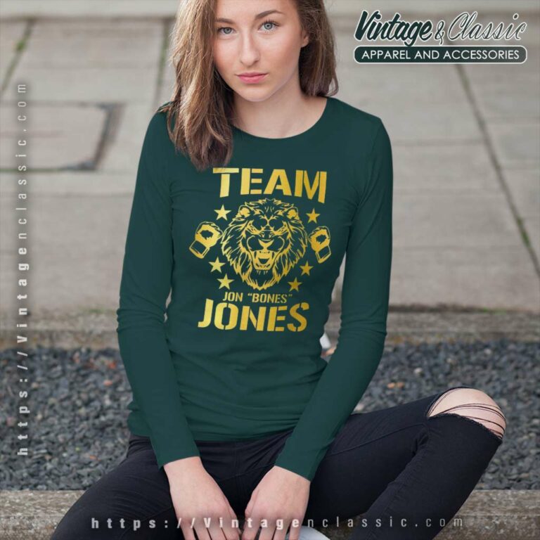 Team Jon Bones Jones Lion Mma Long Sleeve Tee Team Jon Bones Jones Lion Mma Long Sleeve Tee