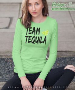 Team Tequila With Green Lime Long Sleeve Tee