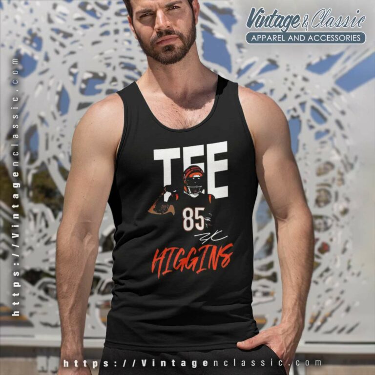 Tee Higgins No 85 Graphic Signature Tank Top Racerback Tee Higgins No 85 Graphic Signature Tank Top Racerback