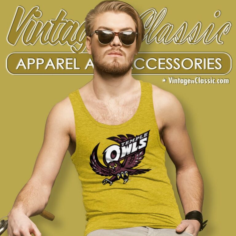 Temple University Owls Logo Tank Top Racerback Temple University Owls Logo Tank Top Racerback