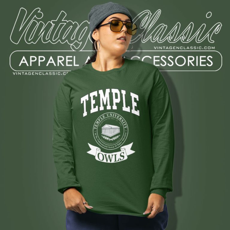 Temple University Owls Long Sleeve Tee Temple University Owls Long Sleeve Tee