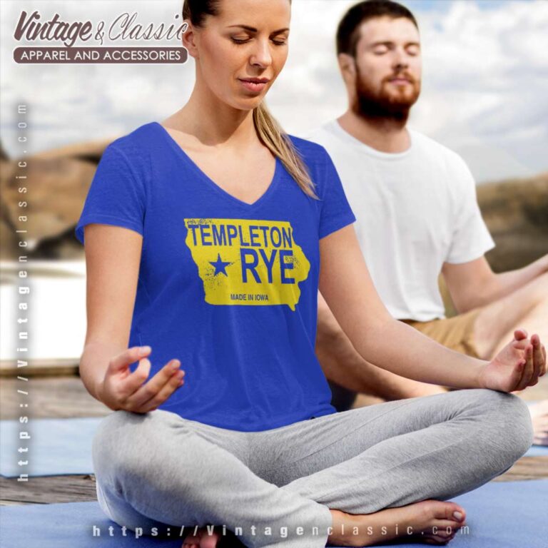 Templeton Rye Whiskey Iowa V Neck TShirt Templeton Rye Whiskey Iowa V Neck TShirt