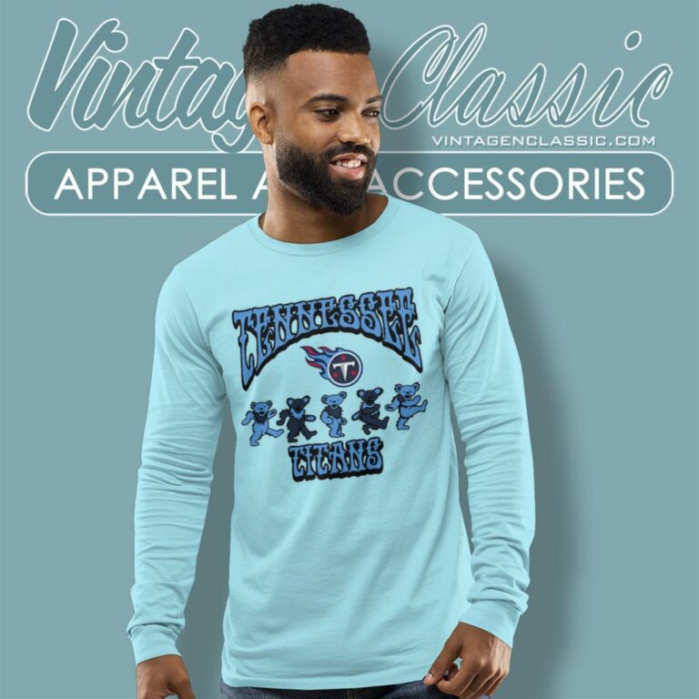 Tennessee Titans Grateful Dead Dancing Bears Long Sleeve Tee Tennessee Titans Grateful Dead Dancing Bears Long Sleeve Tee