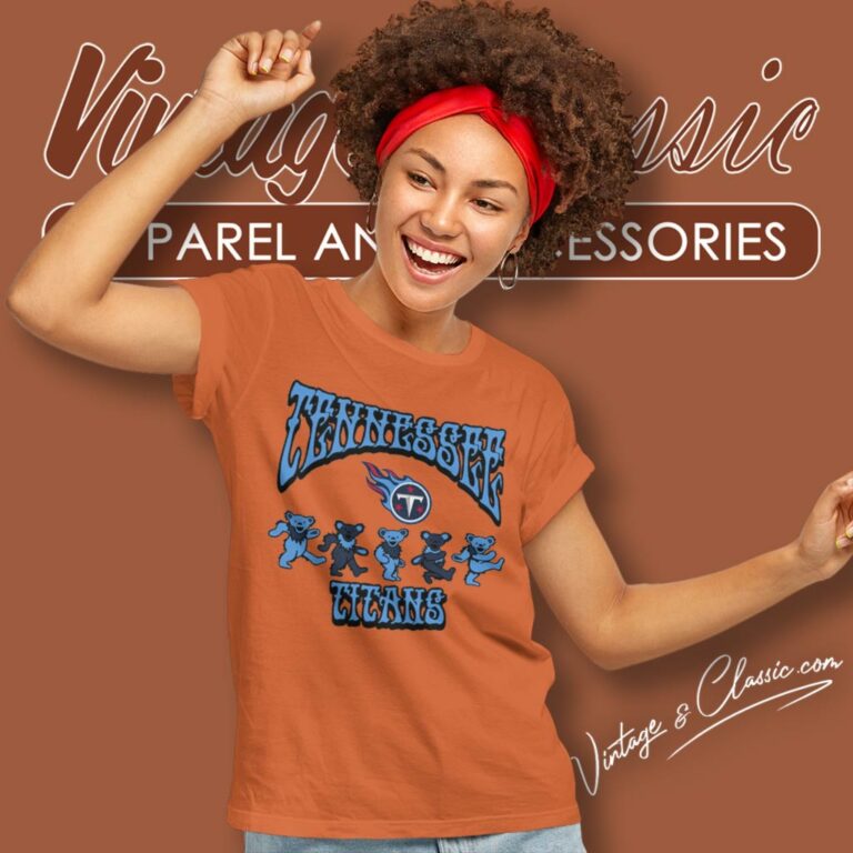 Tennessee Titans Grateful Dead Dancing Bears Women T Shirt Tennessee Titans Grateful Dead Dancing Bears Women T Shirt
