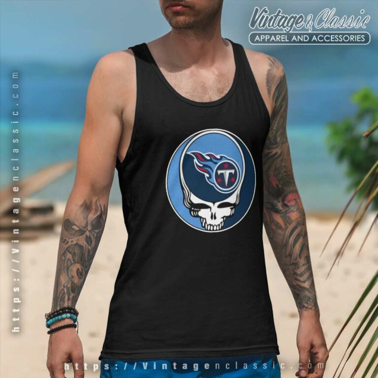 Tennessee Titans Grateful Dead Steal Your Face Tank Top Racerback Tennessee Titans Grateful Dead Steal Your Face Tank Top Racerback