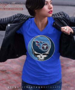 Tennessee Titans Grateful Dead Steal Your Face V Neck TShirt
