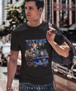 Tennessee Titans Horror Movies Characters Halloween Shirt
