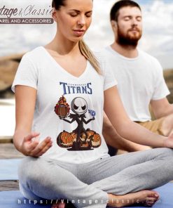 Tennessee Titans Jack Skellington Halloween Shirt 5 Tennessee Titans Jack Skellington Halloween V Neck TShirt