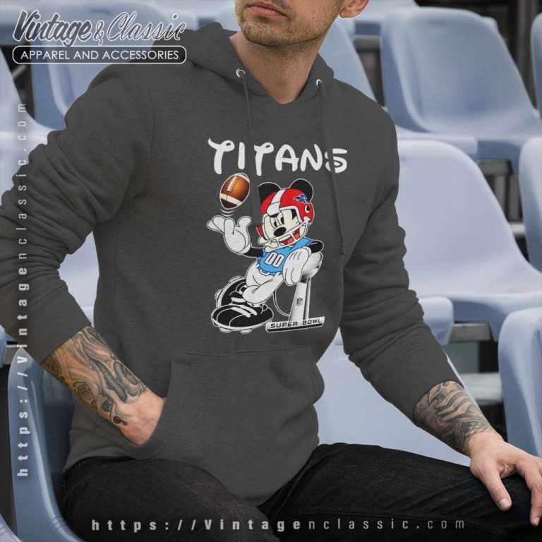 Tennessee Titans Mickey Mouse Gift For Nfl Fan Hoodie Tennessee Titans Mickey Mouse Gift For Nfl Fan Hoodie