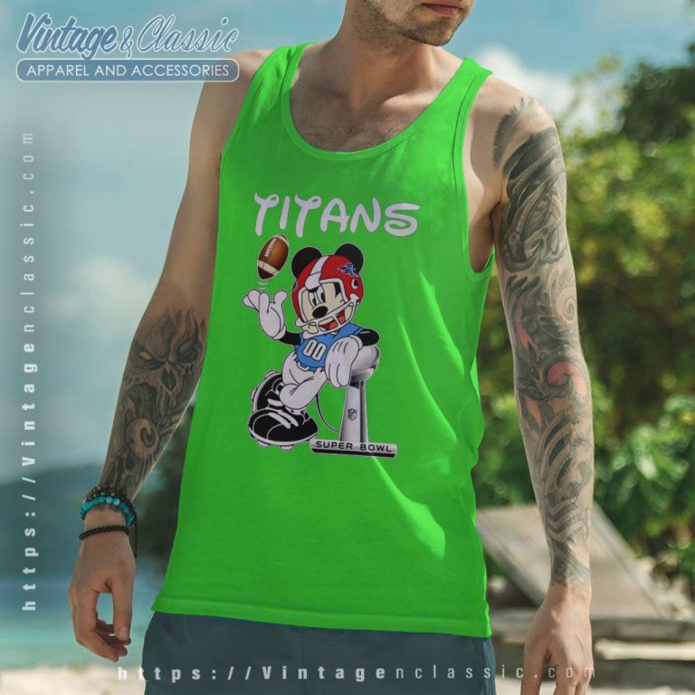 Tennessee Titans Mickey Mouse Gift For Nfl Fan Tank Top Racerback Tennessee Titans Mickey Mouse Gift For Nfl Fan Tank Top Racerback