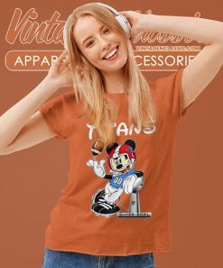 Tennessee Titans Mickey Mouse Gift For Nfl Fan Women TShirt