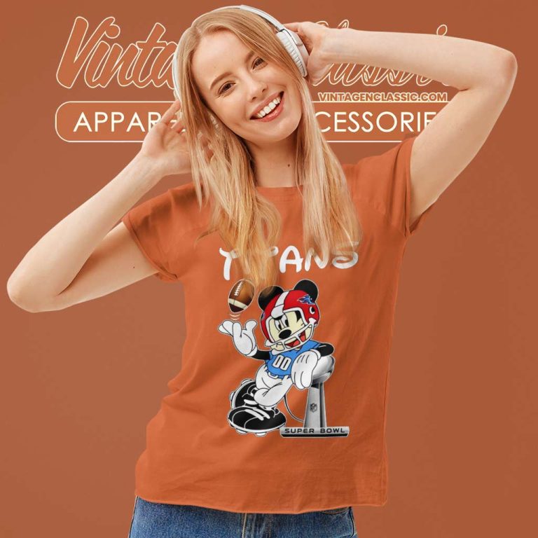 Tennessee Titans Mickey Mouse Gift For Nfl Fan Women TShirt Tennessee Titans Mickey Mouse Gift For Nfl Fan Women TShirt