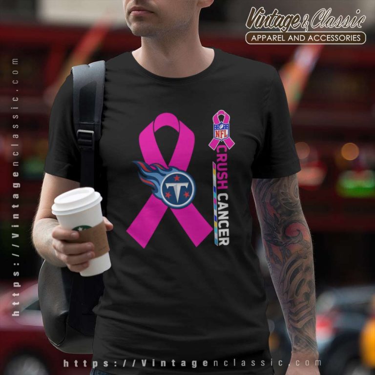 Tennessee Titans Nfl Crush Cancer 2023 T Shirt Tennessee Titans Nfl Crush Cancer 2023 T Shirt