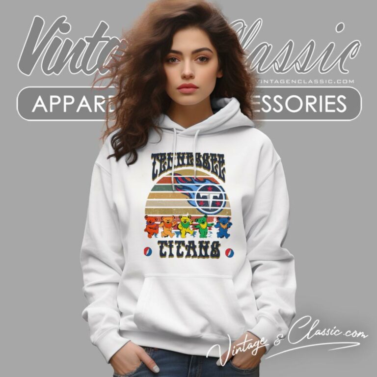 Tennessee Titans Nfl Grateful Dancing Bears Retro Hoodie Tennessee Titans Nfl Grateful Dancing Bears Retro Hoodie