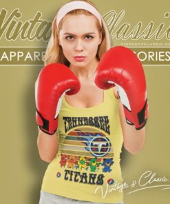 Tennessee Titans Nfl Grateful Dancing Bears Retro Tank Top Racerback