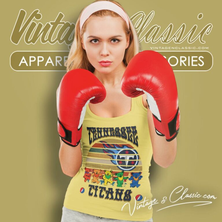 Tennessee Titans Nfl Grateful Dancing Bears Retro Tank Top Racerback Tennessee Titans Nfl Grateful Dancing Bears Retro Tank Top Racerback