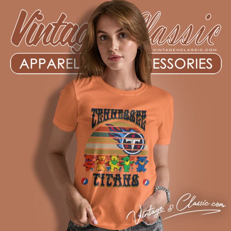 Tennessee Titans Nfl Grateful Dancing Bears Retro Women T Shirt Tennessee Titans Nfl Grateful Dancing Bears Retro Women T Shirt