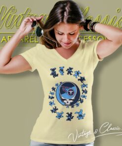 Tennessee Titans Nfl Grateful Dancing Bears V Neck TShirt