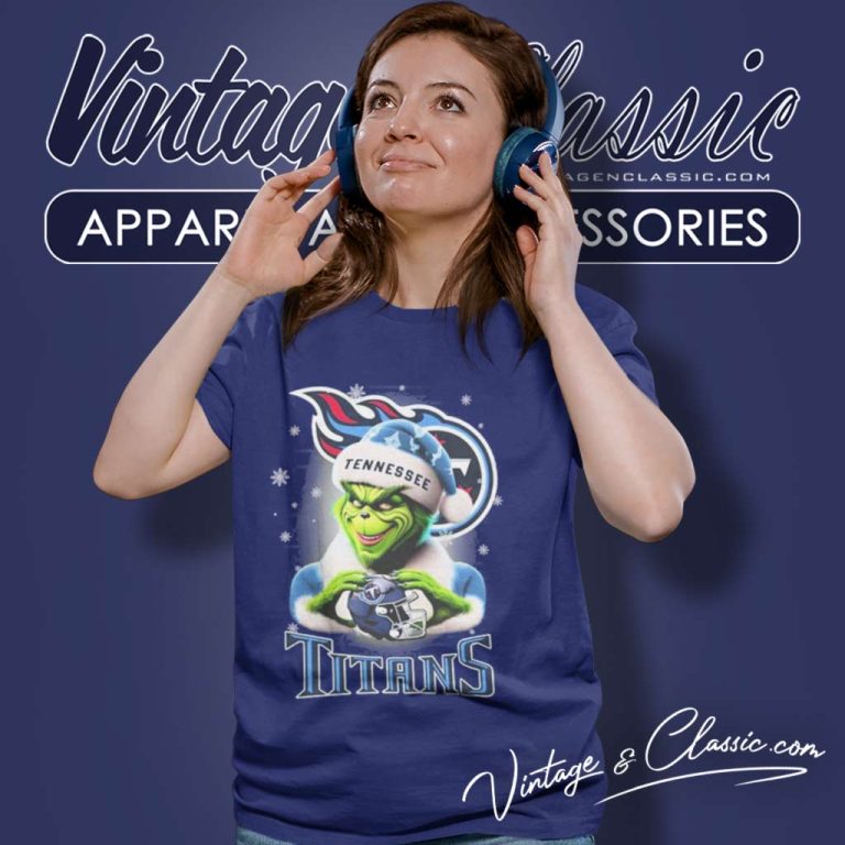 Tennessee Titans Santa Grinch Christmas Love Women TShirt 1 Tennessee Titans Santa Grinch Christmas Love Women TShirt 1