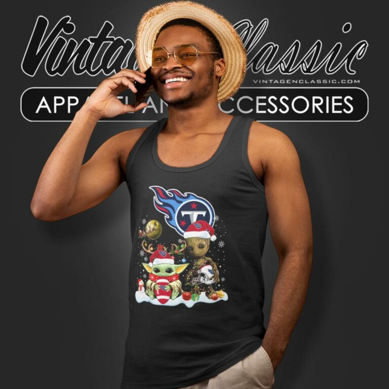 Tennessee Titans Shirt Baby Yoda And Groot Santa Christmas Tank Top Racerback Tennessee Titans Shirt Baby Yoda And Groot Santa Christmas Tank Top Racerback