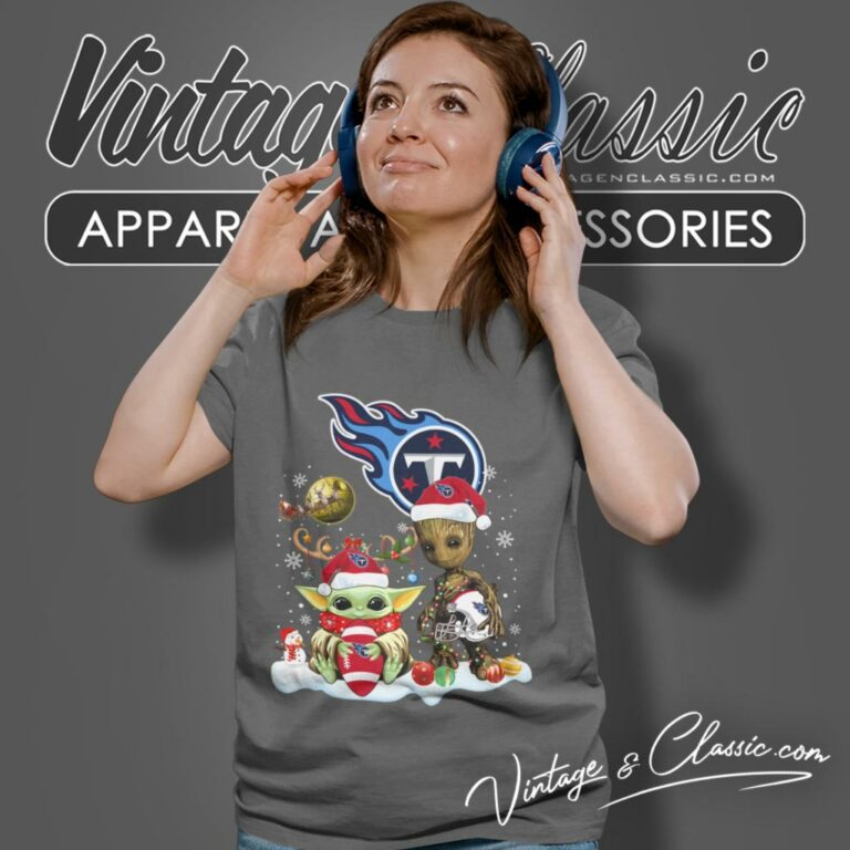 Tennessee Titans Shirt Baby Yoda And Groot Santa Christmas Women T Shirt Tennessee Titans Shirt Baby Yoda And Groot Santa Christmas Women T Shirt
