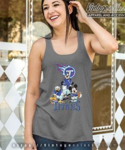Tennessee Titans Shirt Mickey Mouse Donald Duck Goofy Football Tank Top Racerback