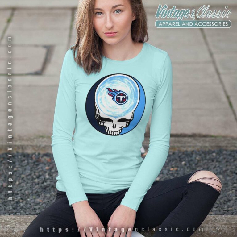 Tennessee Titans Shirt Nfl Grateful Dead Logo Long Sleeve Tee Tennessee Titans Shirt Nfl Grateful Dead Logo Long Sleeve Tee