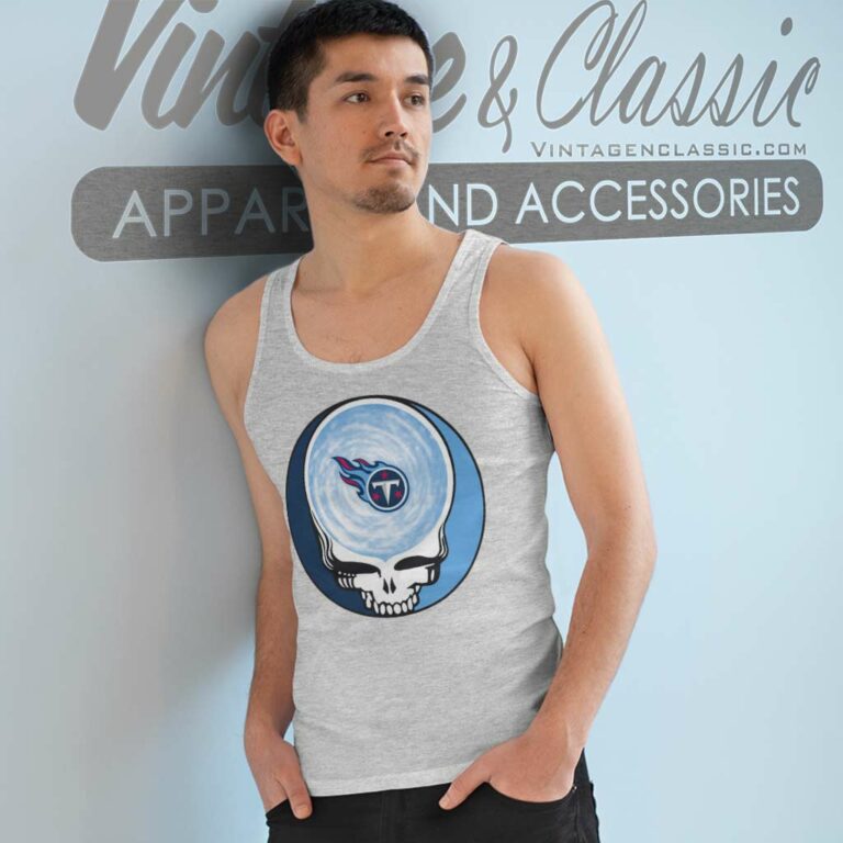 Tennessee Titans Shirt Nfl Grateful Dead Logo Tank Top Racerback Tennessee Titans Shirt Nfl Grateful Dead Logo Tank Top Racerback