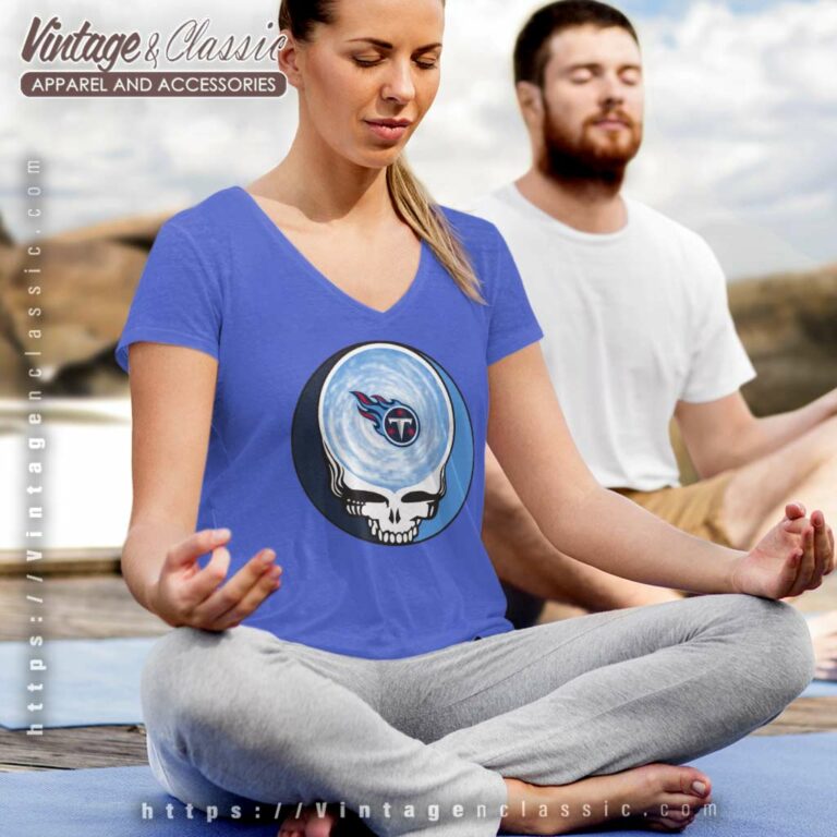 Tennessee Titans Shirt Nfl Grateful Dead Logo V Neck TShirt Tennessee Titans Shirt Nfl Grateful Dead Logo V Neck TShirt