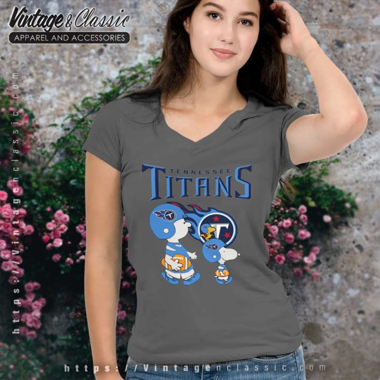 Tennessee Titans Shirt Peanuts Charlie Brown Snoopy Woodstock V Neck TShirt Tennessee Titans Shirt Peanuts Charlie Brown Snoopy Woodstock V Neck TShirt