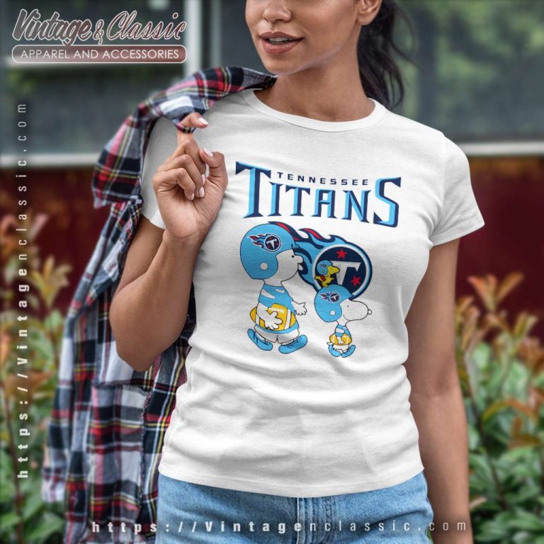 Tennessee Titans Shirt Peanuts Charlie Brown Snoopy Woodstock Women TShirt Tennessee Titans Shirt Peanuts Charlie Brown Snoopy Woodstock Women TShirt