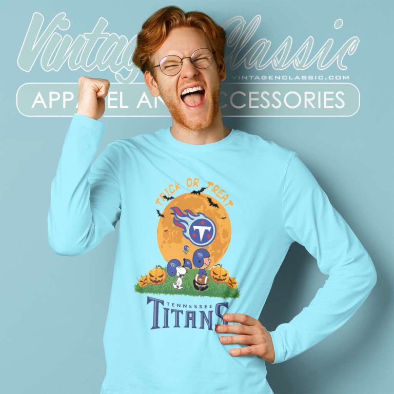 Tennessee Titans Shirt Snoopy Trick Or Treat Halloween Long Sleeve Tee Tennessee Titans Shirt Snoopy Trick Or Treat Halloween Long Sleeve Tee