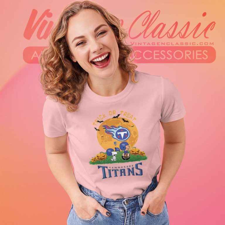 Tennessee Titans Shirt Snoopy Trick Or Treat Halloween Women TShirt Tennessee Titans Shirt Snoopy Trick Or Treat Halloween Women TShirt