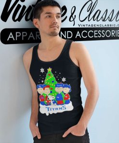 Tennessee Titans Shirt The Peanuts Characters Christmas 2023 Tank Top Racerback