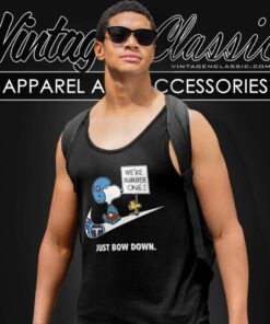 Tennessee Titans Snoopy Are Number One Shirt Nike Just Bow Down Tank Top Racerback