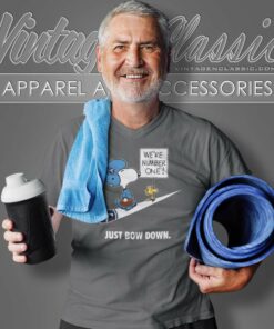 Tennessee Titans Snoopy Are Number One Shirt Nike Just Bow Down V Neck TShirt