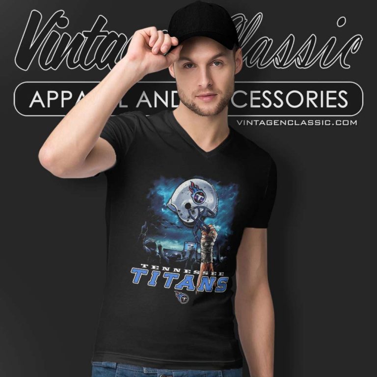 Tennessee Titans Titans Sky Helmet V Neck TShirt Tennessee Titans Titans Sky Helmet V Neck TShirt