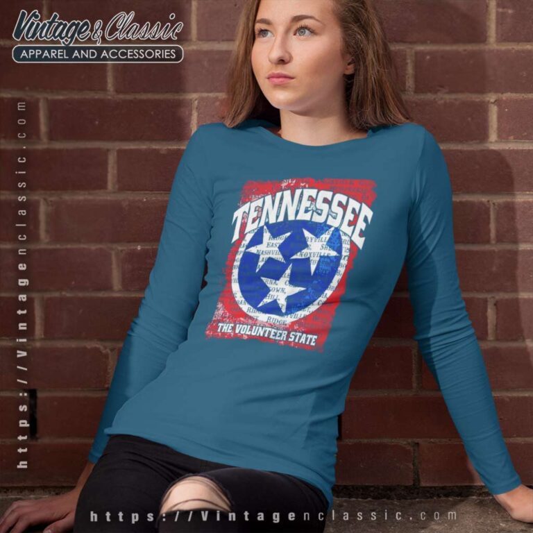 Tennessee Volunteer State Flag Justin Pearson Johnson Long Sleeve Tee Tennessee Volunteer State Flag Justin Pearson Johnson Long Sleeve Tee