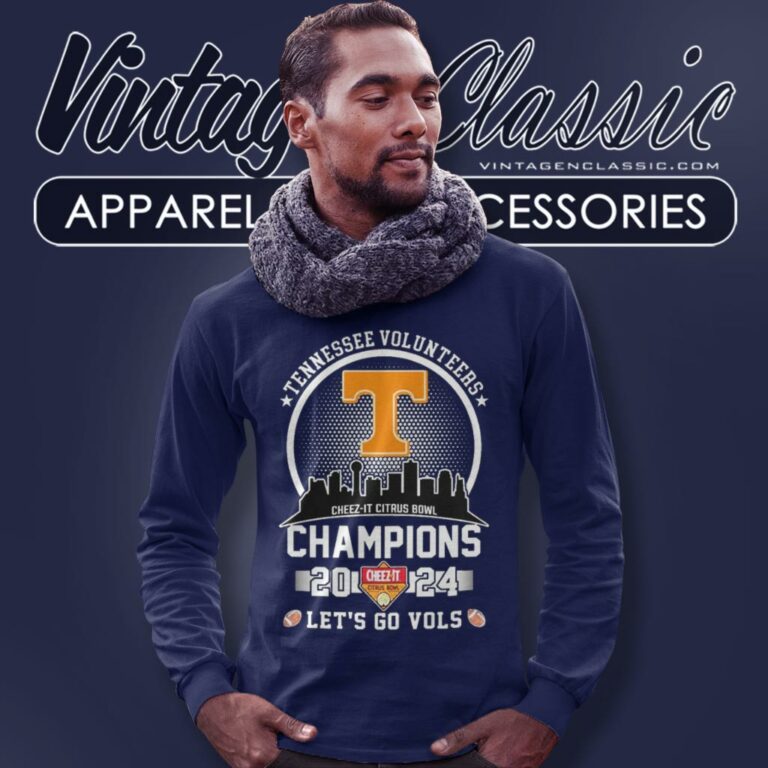 Tennessee Volunteers 2024 Cheez It Citrus Bowl Champions Skyline Lets Go Vols Long Sleeve Tee Tennessee Volunteers 2024 Cheez It Citrus Bowl Champions Skyline Lets Go Vols Long Sleeve Tee