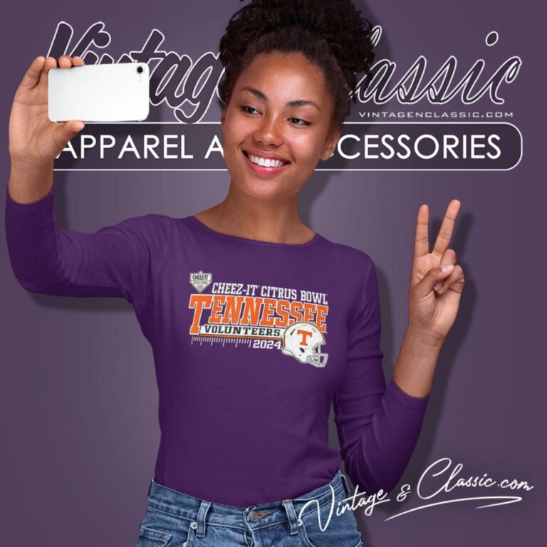 Tennessee Volunteers 2024 Cheez It Citrus Bowl Football Helmet Long Sleeve Tee Tennessee Volunteers 2024 Cheez It Citrus Bowl Football Helmet Long Sleeve Tee