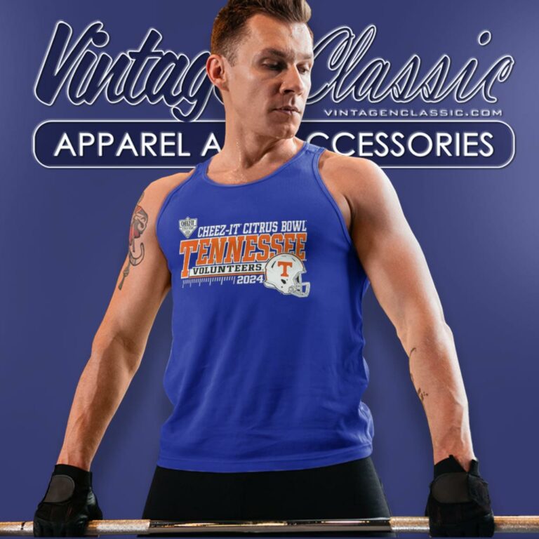 Tennessee Volunteers 2024 Cheez It Citrus Bowl Football Helmet Tank Top Racerback Tennessee Volunteers 2024 Cheez It Citrus Bowl Football Helmet Tank Top Racerback