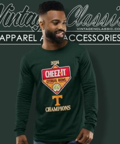Tennessee Volunteers Cheez It Citrus Bowl Champions 2024 Logo Long Sleeve Tee