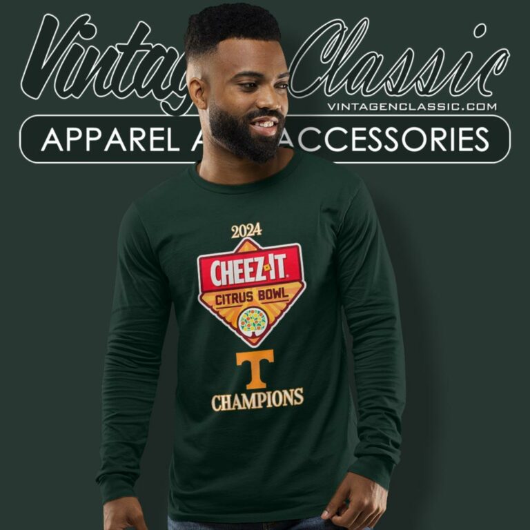 Tennessee Volunteers Cheez It Citrus Bowl Champions 2024 Logo Long Sleeve Tee Tennessee Volunteers Cheez It Citrus Bowl Champions 2024 Logo Long Sleeve Tee