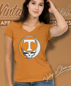 Tennessee Volunteers Grateful Dead Steal Your Face V Neck TShirt