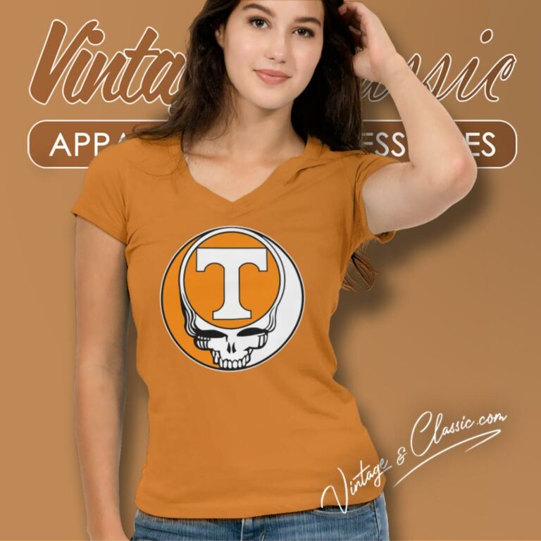 Tennessee Volunteers Grateful Dead Steal Your Face V Neck TShirt Tennessee Volunteers Grateful Dead Steal Your Face V Neck TShirt