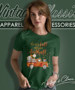Snoopy Charlie Brown Tennessee Volunteers Its Not Fall Without Football Women T Shirt