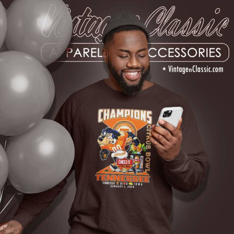 Tennessee Volunteers Mascot 2024 Cheez It Citrus Bowl Champions Sweatshirt Tennessee Volunteers Mascot 2024 Cheez It Citrus Bowl Champions Sweatshirt